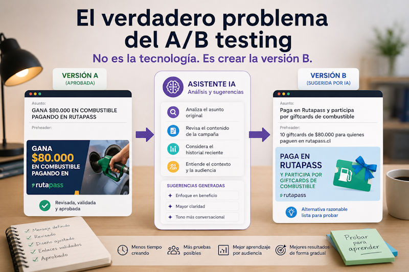 Prueba A/B en campañas de correo electrónico con inteligencia artificial